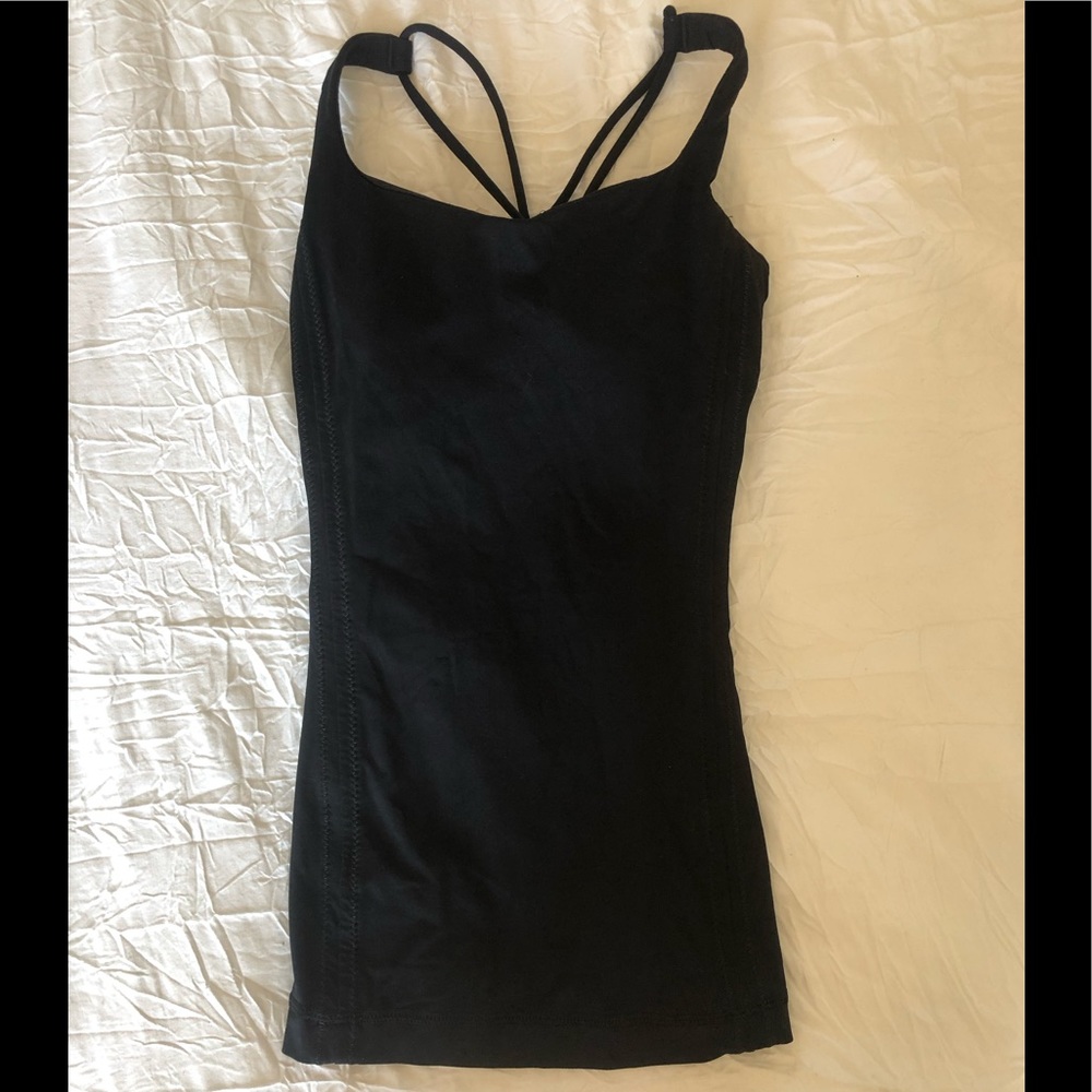 Lululemon Black Racerback Fitted Tank